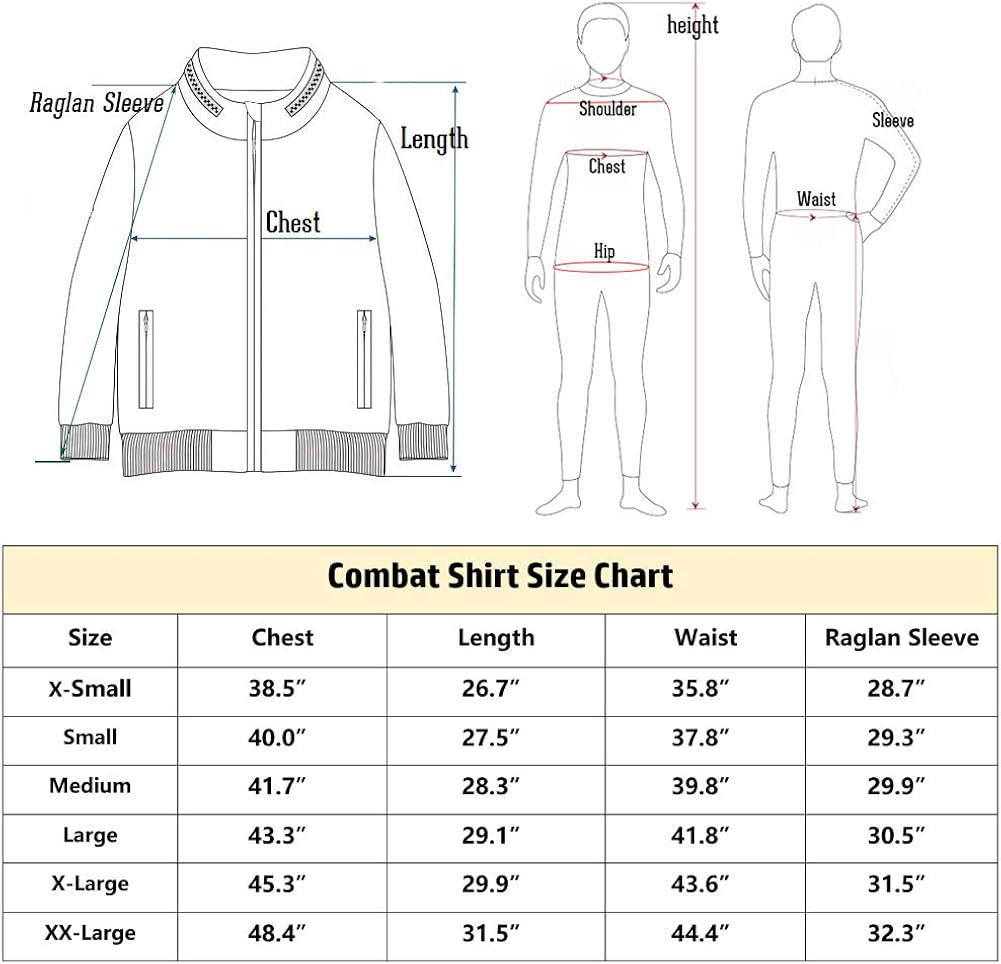 ReFire Gear Men's Military Tactical Army Combat Long Sleeve Shirt Slim Fit Camo T-Shirt with 1/4 Zipper: Clothing