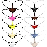 HEROPIE G-string Thongs for Women, Low Rise Micro thong Comfort Seamless Bikini Bottom No Show Breathable Panties Underwear