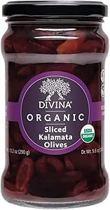 Divina, Olives Kalamata Sliced Organic, 10.2 Ounce