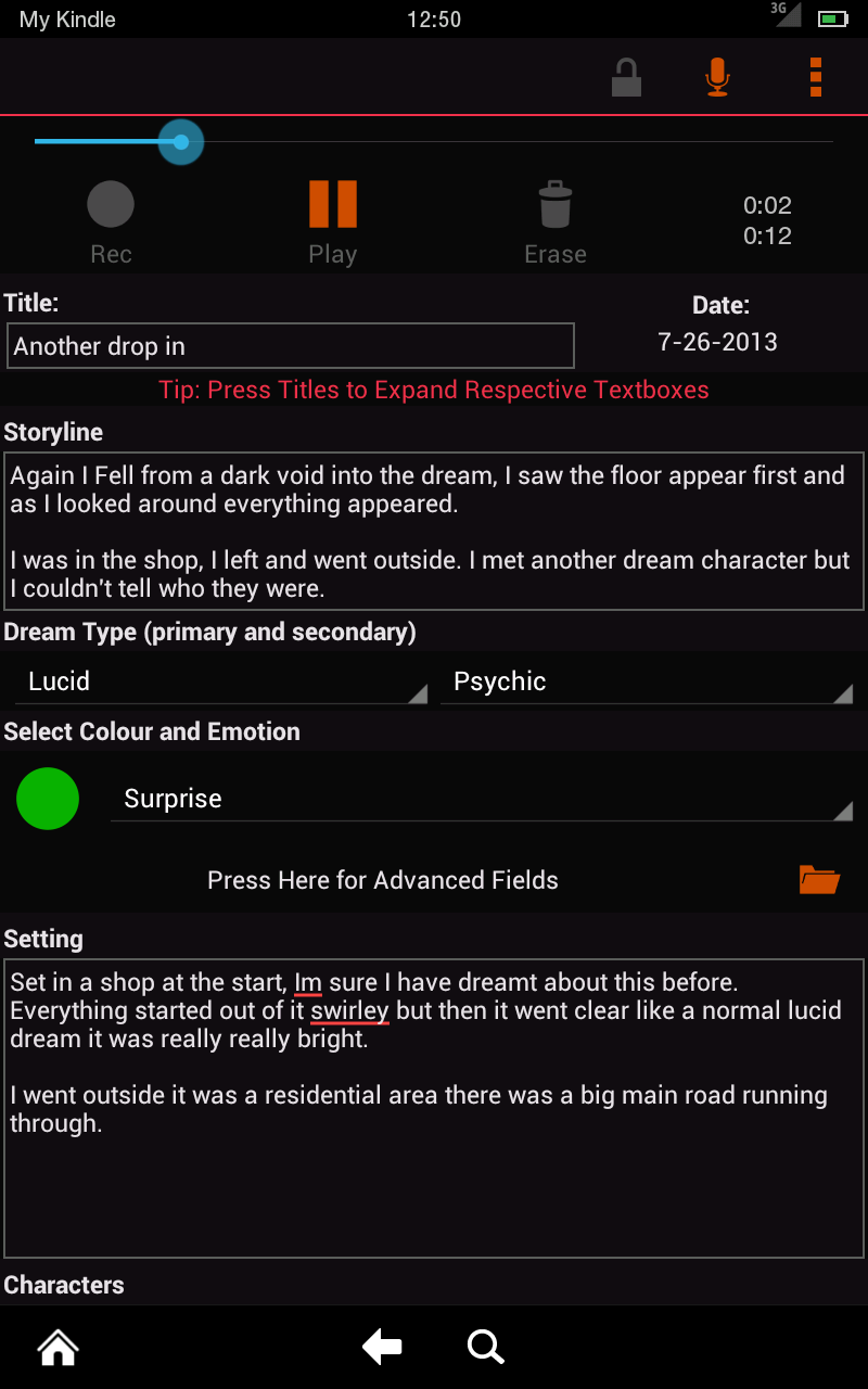 dreamPad : Dream Journal / Diary with Audio - Thumbnail 5