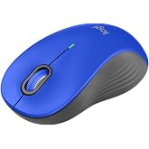 Logitech Signature M550 L Full Size Wireless Mouse Large Sized - Blue | 2-year battery, silent clicks, multi-device compatibility