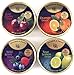 Cavendish & Harvey | Variety Flavor Hard Candy Drops | Orange, Wild Berry, Sour Lemon, & Sour Cherry | 5.3 Ounce Tins - 4 Pack