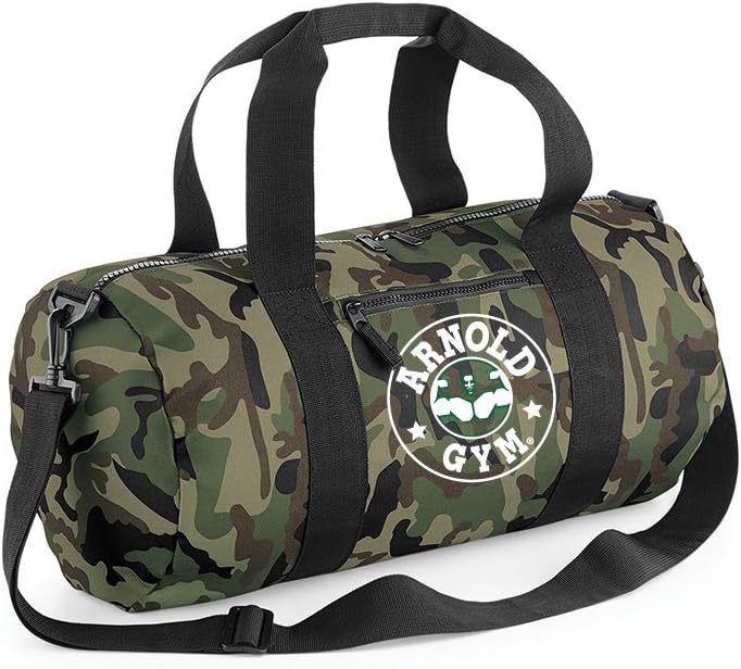 Bodybuilding Camouflage Fitness Workout Classic Barrel Sport Gym Bag
