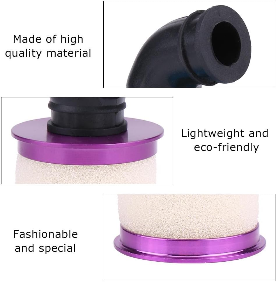 RC Car Air Filter, Sponge Open Aluminium Alloy 1/10 RC Car Air Filter for HSP 94122/188 Car Buggy Truck(Purple) - Image 3