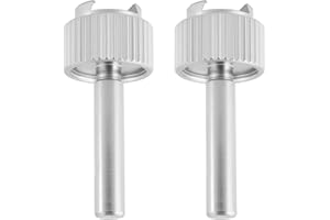 Briny River 2pcs 4mm Diameter Dial Test Indicator Stems with Knurled Clamp Ring