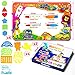 Kiddable Aqua Magic Mat, Large Kids Water Drawing Mat 6 Colors, Pens, Stencils and More! Fun Toy Girls, Boys, Toddlers Water Writing Pad, an Educational Gift for Kids!