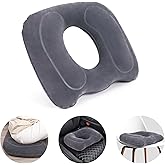 AirSwim Inflatable Hemorrhoid Pillows, Donut Pillow for Tailbone Pain, Adjustable Inflatable Seat Cushion for Bed Sores, Post