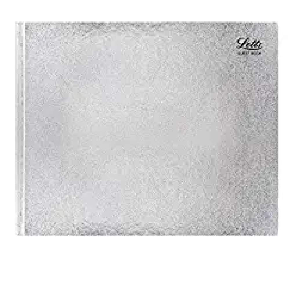 Letts Lady Date Quarto Landscape Guest Book - Silver