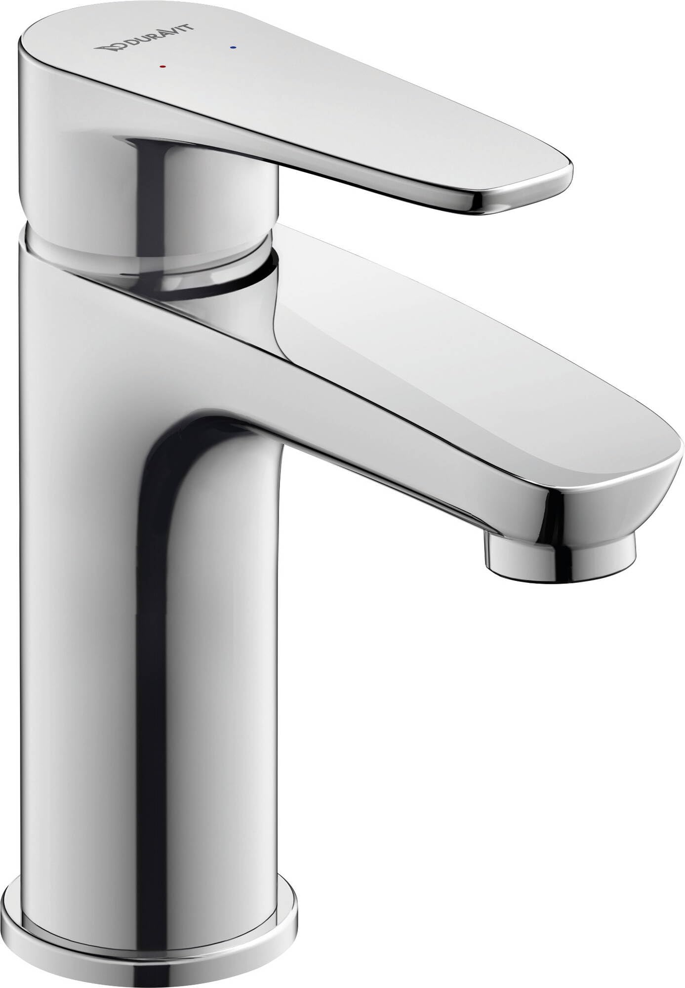Duravit B.1 Bathroom Sink Mixer Tap Size S (Spout Height 96 mm) Chrome with Ceramic Cartridge