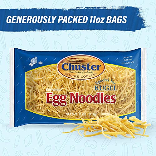Chuster Kugel Style Egg Noodles Enriched Noodle Pasta for Soup, Ramen