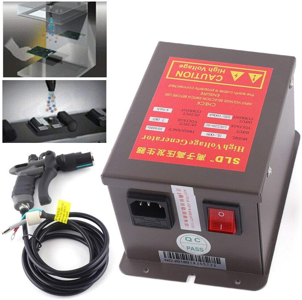 Lonizing Air Gun Anti Static Electrostatic Dust Removal + High Voltage Generator Antistatic Ionizer
