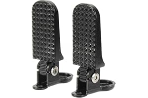 1 Pair Bike Pedals，Quick Release Folding Foot Pegs for Mountain Bikes, E-Bikes & Electric Bicycles, Sturdy & Lightweight Foot