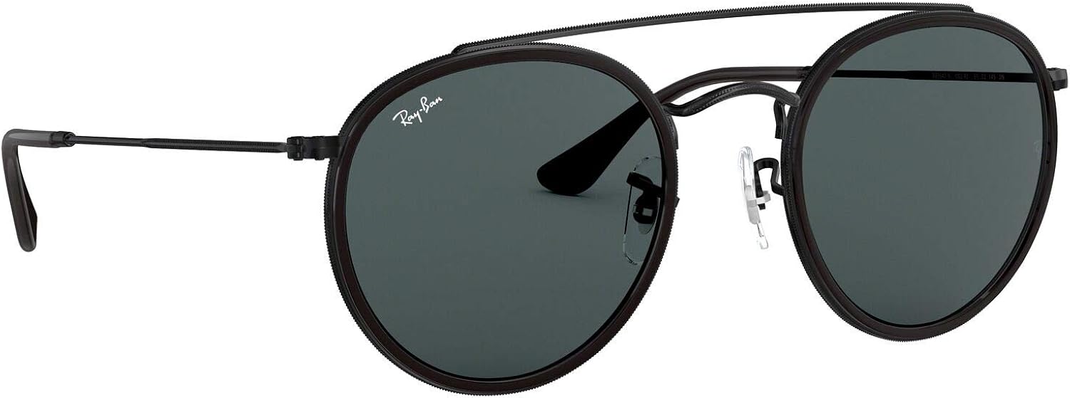 Ray-Ban Unisex-Adult RB3647N Double Bridge Sunglasses, Black/Grey, 51 mm: Shoes