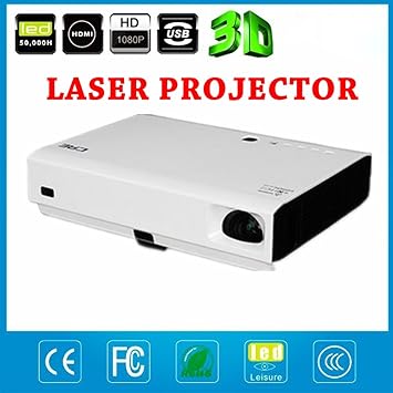 DLP Mini LED proyector láser 3d 1080p Full HD 4500 Lumens 20000: 1 ...