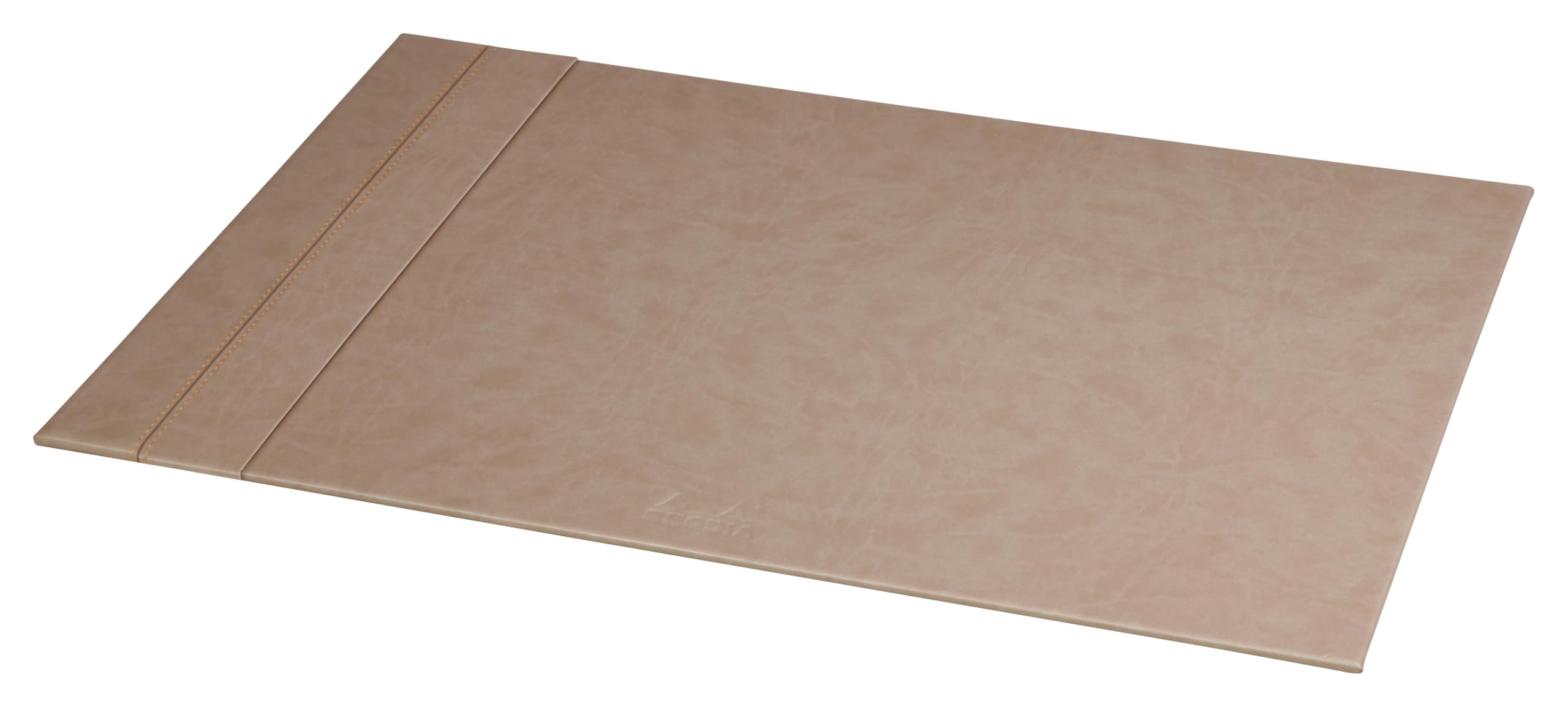 RHODIA 318804C - Taupe Rigid Desk Pad - 60x40 cm - Orange Saddle Stitching - Faux Leather Exterior - Rhodiarama Home Office Collection - Office Organization & Designer Storage
