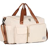 FIORETTO Women's Gym Duffle Bag with Shoes Compartment, 37L Capacity, Ideal for Travel, Gym, Sports, Duffel, Weekender