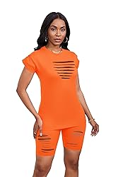 PINSV Women 2 Piece Outfits Summer Sweatsuits Track