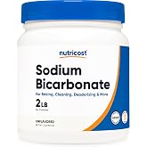 Nutricost Sodium Bicarbonate (2 LB) 600mg Per Serving, Gluten-Free | For Baking, Cleaning, Deodorizing &amp; More, GMO-Free