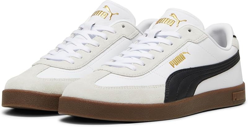 Puma club ii era, tênis adulto unissex, branco preto-cinza vapor, 43 eu