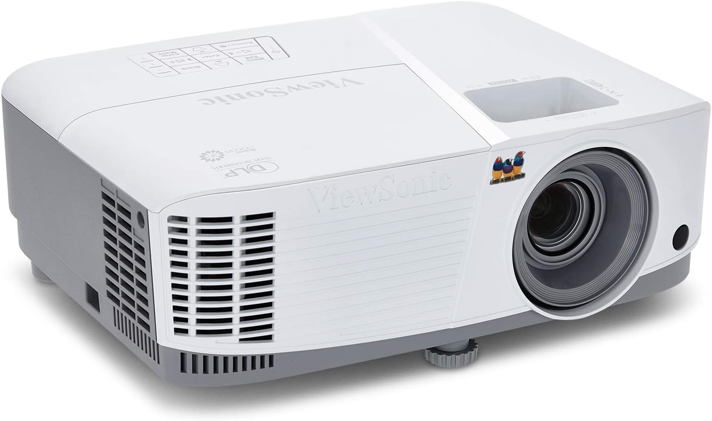 ViewSonic 3800 Lumens SVGA High Brightness Projector for Home and Office with HDMI Vertical Keystone and 1080p Support (PA503S), White/gray: Electronics