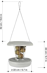 Swissinno Bird Feeders Hanging Station Lucerne No Mess Seed Tray 7 Fat Balls view 8