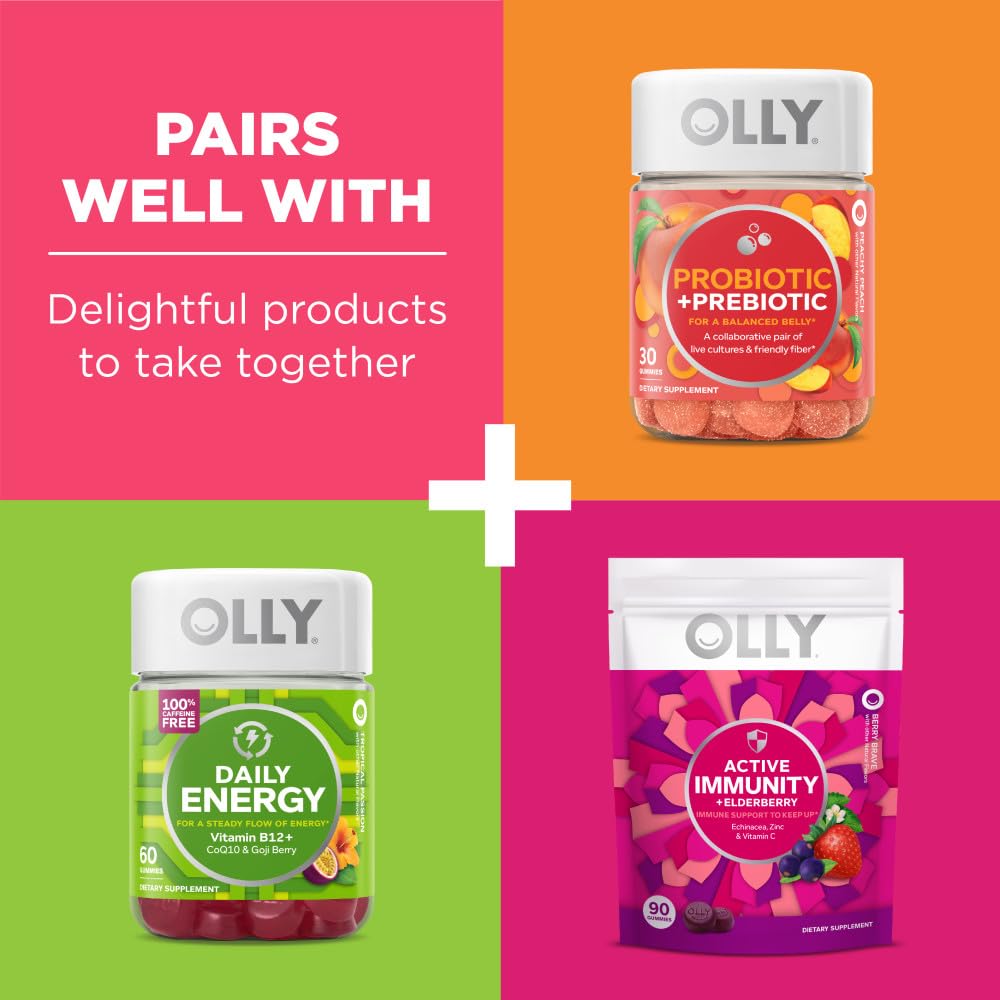 Olly The Essential Prenatal Gummy Multivitamin, 30 Day Supply ( Gummies), Sweet, Folic Acid