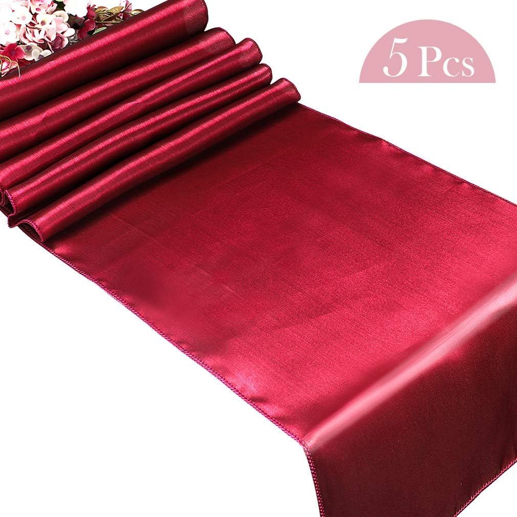 Best banquet table runner red