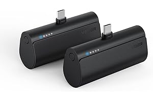 2 Packs of Portable Chargers, VEGER 5000mAh Power Bank 20W Fast Charging Battery Pack, Mini USB C Phone Charger Compatible wi