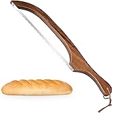 Bread Knife for Homemade Bread,Sourdough bread knife,15.7" Bread slicer for Homemade Bread, Baguettes and More Cuts Thin,Bow Design Easy to Cutting Even Slices