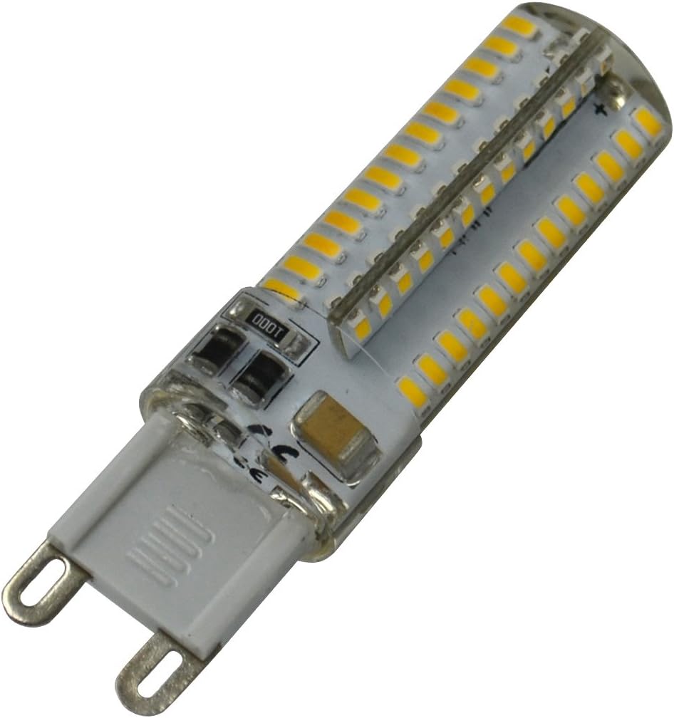 Phigoning 15X 7W G9 LED Capsule Lamp Halogen Replacement 104 SMD 3014 LED G9 Bi Pin 7W Light Bulb Lighting 360 Degrees AC220-240V Warm White [Energy Class A++]