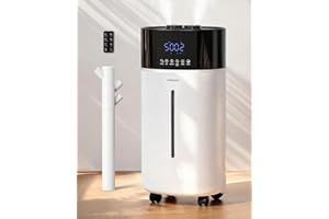 Yokekon Cool and Warm Mist Humidifier Large Room, 4.76Gal/18L Humidifiers for Bedroom 2500 sq ft, Air Humidifiers for Home wi