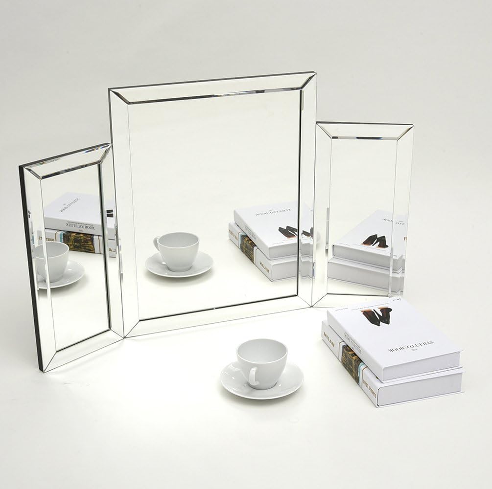 Weibo Triple Folding Dressing Table Mirror, Free Standing Bedroom