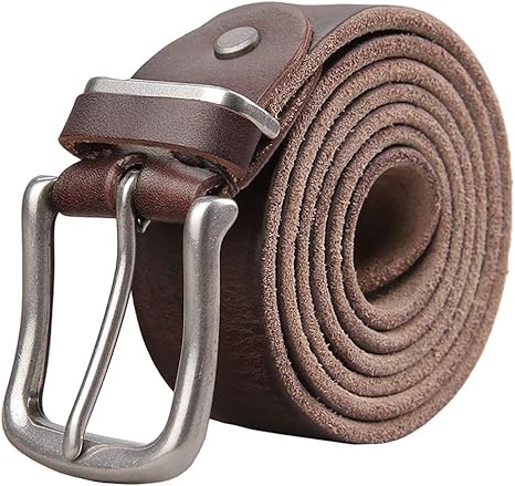 Amazon Co Jp メンズベルトピンバックルベルトカジュアルアバーマッチシンプルジーンズベルト 色 褐色 サイズ 115cm ホーム キッチン