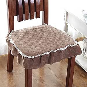 Amazon.com: TOPYL Plush Ruffled Cushion Cover,Warm Chair ...