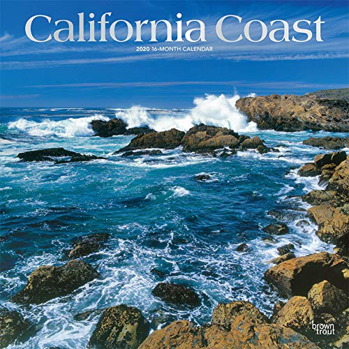 California Coast 2020 12 x 12 Inch Monthly Square Wall Calendar with Foil Stamped Cover, USA United by