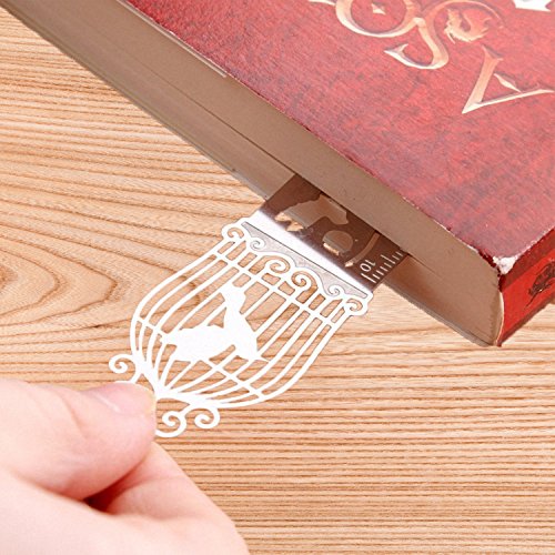 Metal Bookmark Ruler Set of 4, YARKOR Stainless Steel Drawing Painting Stencils Scale Template, Hollow Drawing Template Icon Tool DIY Photo Album/Diary Accessories Ruler (Fineliner Color Pen Set) - Thumbnail 3
