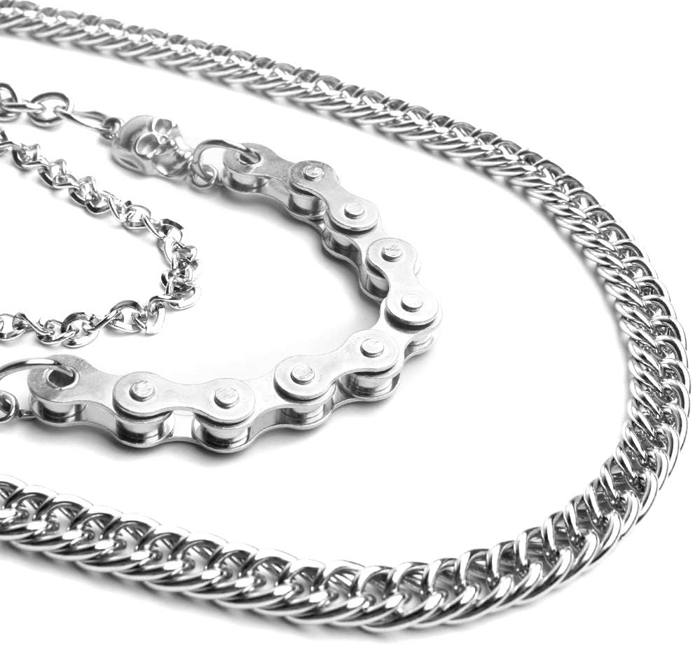 StillCool Wallet Chain, Punk Rock Style Keychain Suitable For Belt Loop, Purse Handbag Strap, Keys, Wallet and Traveling