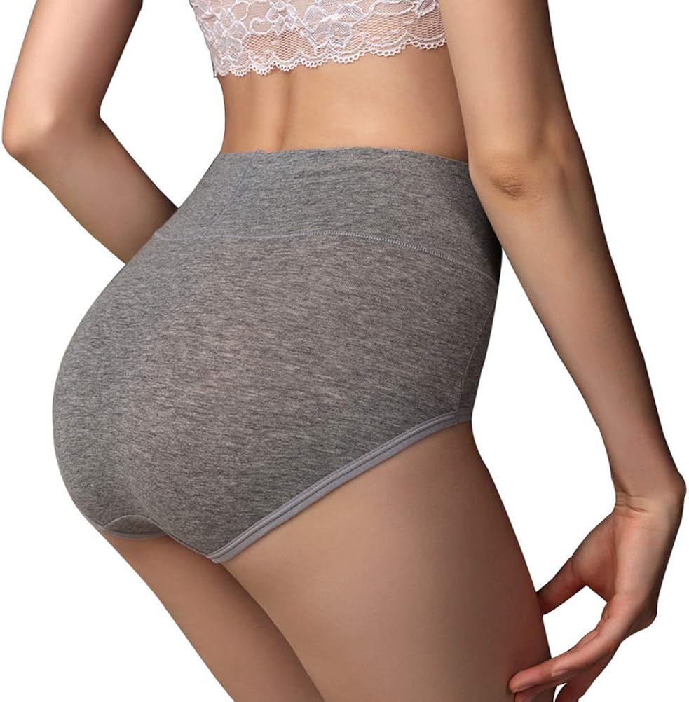 UMMISS Womens Underwear, Cotton High Waist Underwear for Women Full Coverage Soft Comfortable Briefs Panty Multipack at  Women’s Clothing store