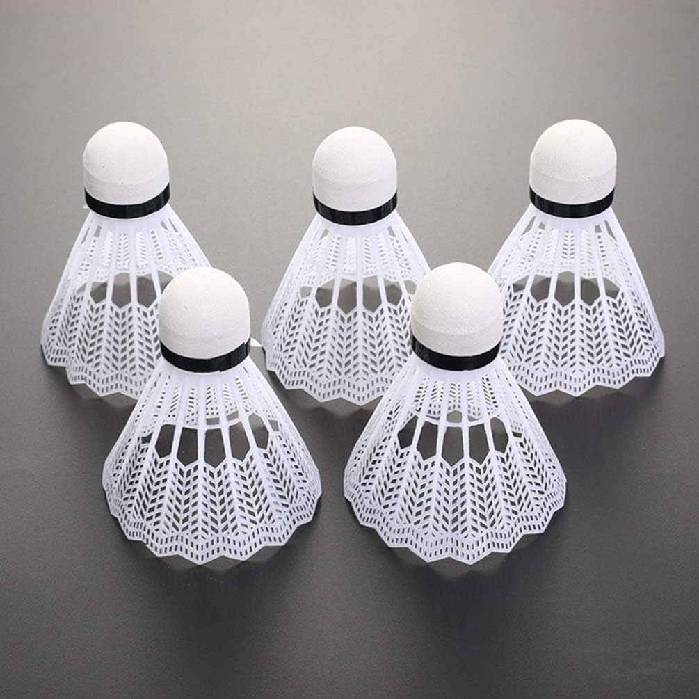 White BESPORTBLE 12pcs Plastic Feather Badminton Shuttlecocks High