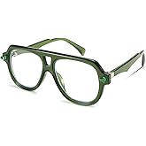 FEISEDY Aviator Frame Glasses for Women Men Blue Light Blocking Glasses Anti Glare Computer Eyeglasses B0039