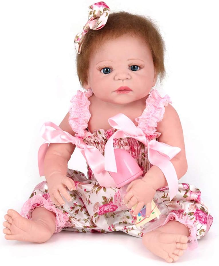 Prezzo Mr.LQ Rinascita Doll Girl Doll Doll Dialer 22 Pollici 55 cm Realistic Cute Dress Kids Bath Play Doll,Color1,55cm Offerte