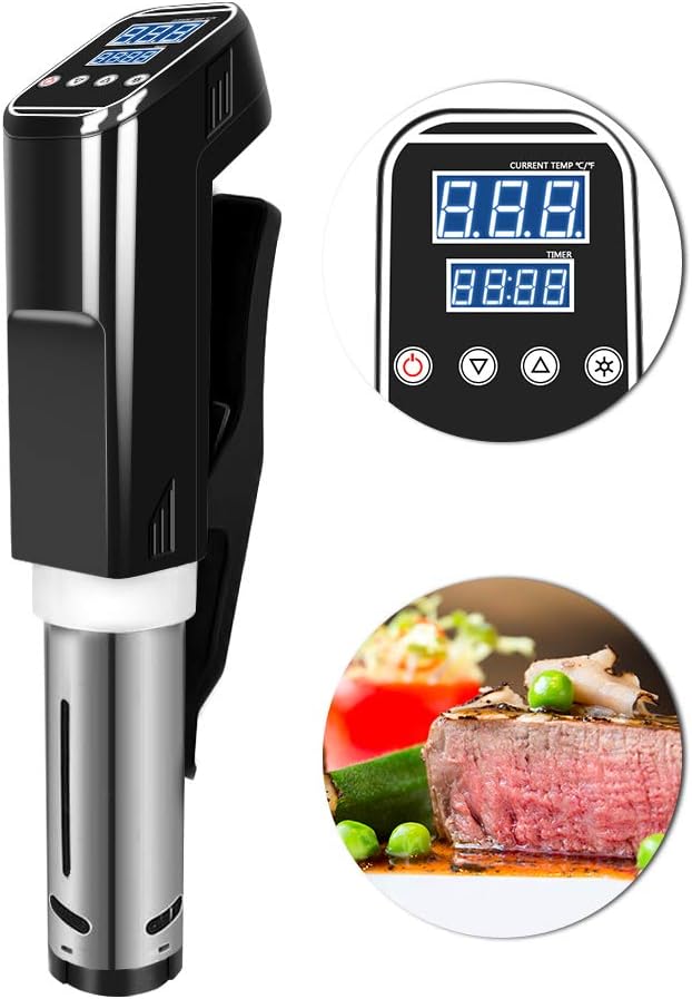Sous Vide Cooker,Accurate Immersion Cooker,1000W,Easy To Use Temperature and Time Settings