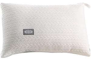 Soft Pillows for Sleeping, Fluffy Soft Hotel Quality Hotel Pillows with Zipper,Washable Feather Supportive Bed Pillow for Bed