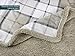 PAVILIA Beige Plaid Sherpa Throw Blanket for Couch, Soft Plush Cream Flannel Blanket & Throws for Bed Sofa, Warm Cozy Winter Christmas Blanket, Reversible Fuzzy Decorative Fleece Gift Throw, 50x60