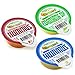 Veggicopia Dips, Variety Pack in 2.5oz Single Serving Cups (Pack of 12), No Refrigeration Required, Includes Original Hummus, Roasted Red Pepper Hummus, Edamame Dip