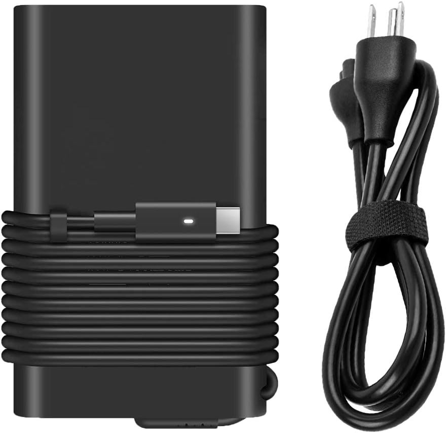 65W USB C AC Charger Compatible with Dell XPS 12 9250 XPS 13 9350 9360 9365 2in1 9370 9380 Latitude 7280 7290 7380 7390 7480 7490 Type C Laptop Power Adapter Supply Cord