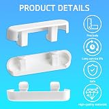 tinshow 20x White UPVC Window Drainage Caps 25mm Weep Hole Covers Plastic Sill view 6