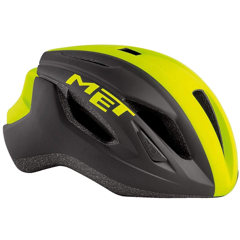 Met-Rx Unisex's STRALE Cycle Helmet, Black and Yellow, Medium