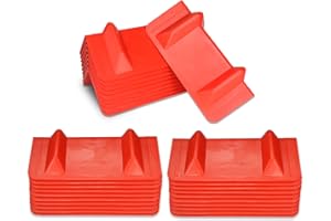 ANLU LOAD ANLULOAD Red 30-Pack Tiedown Corner Protector,Edge Protectors Flatbed,Protects Cargo Edges,Size:10.55＂x6.25＂x4.56＂