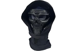 BEAUTI4U Cyberpunk Mask Full Face Tactical Face Mask | Airsoft Mask Full Face Anti-Fog | Techwear Cyberpunk Helmet Gas Mask Cosplay Armor | Airsoft Facemask for Men